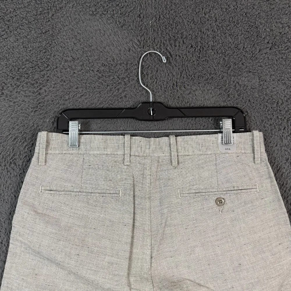 J Crew Pants Mens 31x30 Gray 484 Slim Fit Linen Blend Chino Lightweight NWT